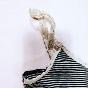 Stripped Crochet Strap Tank